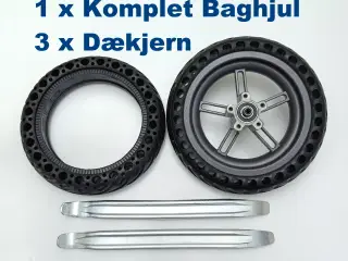 NY! Honeycomb Dæk + Komplet Baghjul + 3 x Dækjern