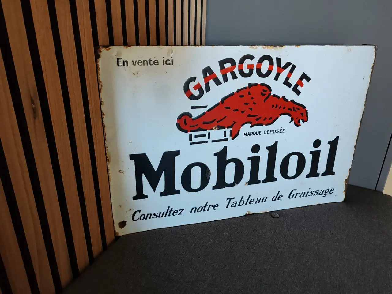Billede 2 - Mobiloil emaljeskilt