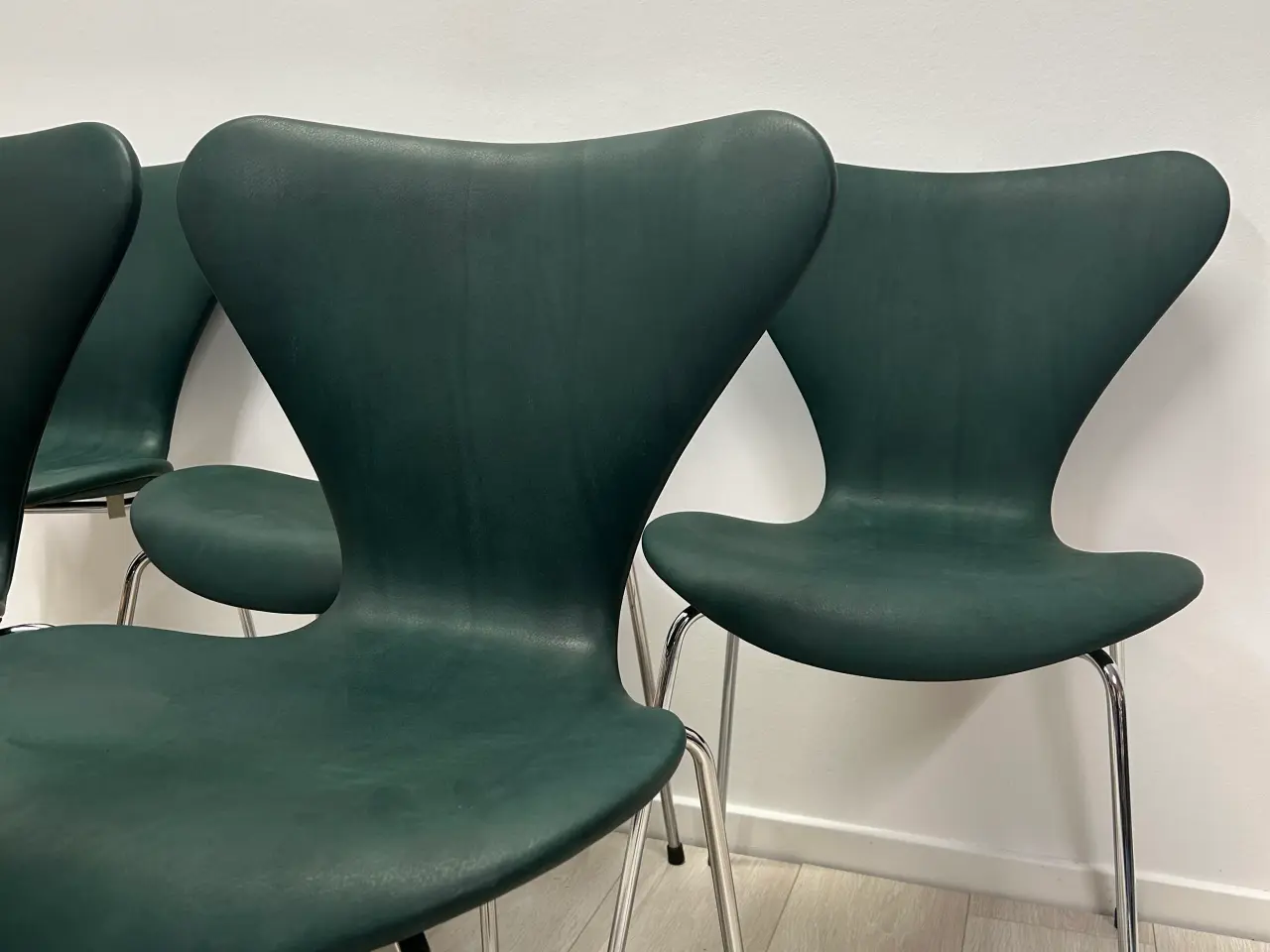 Billede 5 - Arne Jacobsen Syverstole Pure anilin Grøn