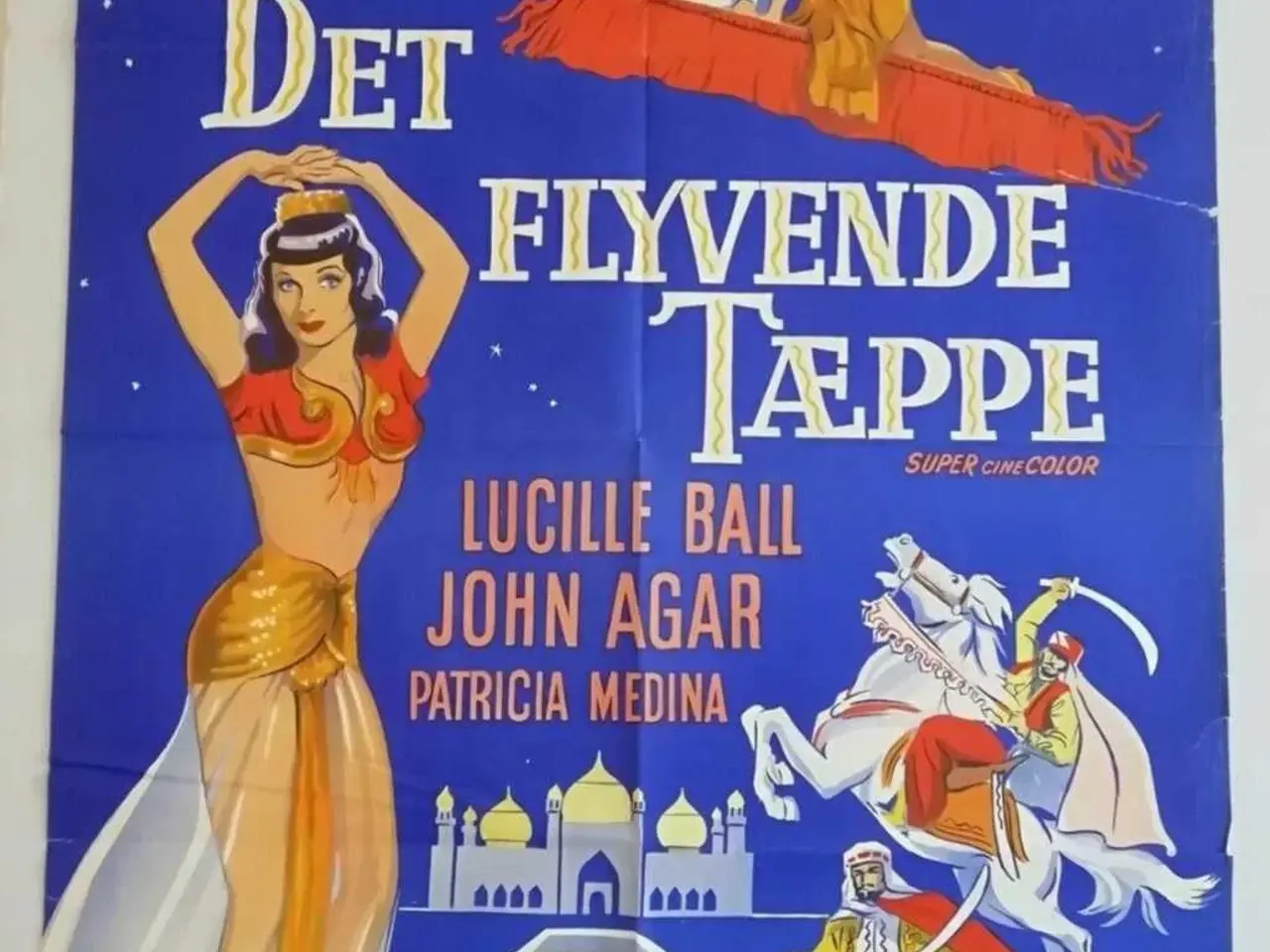 Billede 1 - Original filmplakat - Det flyvende tæppe 