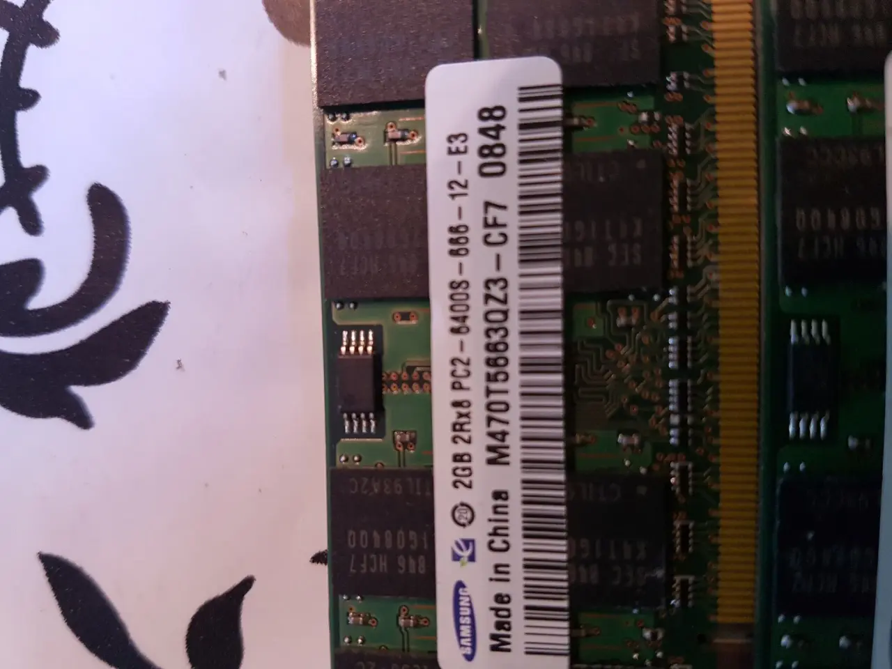 Billede 2 - 2x2 GB pc2-6400u-666mhz