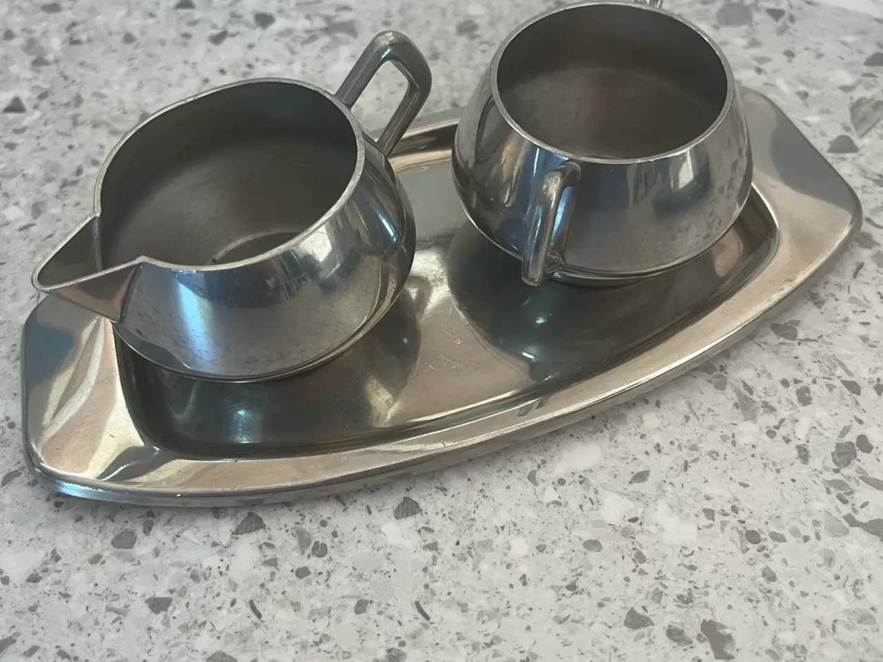 Billede 1 - Sukker Fløde sæt Pewter