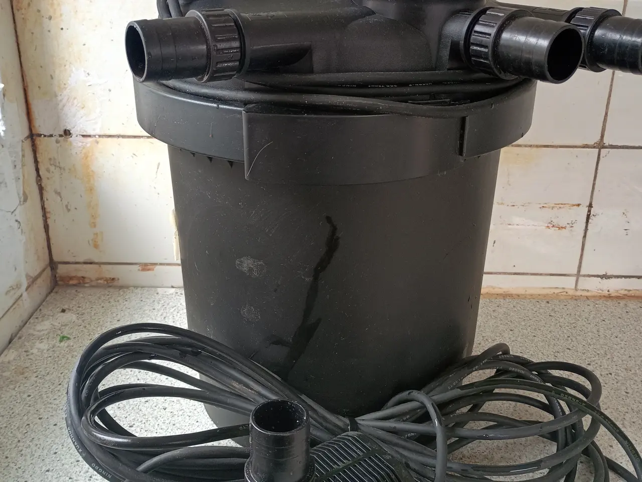 Billede 1 - Spand filter m.pumpe 