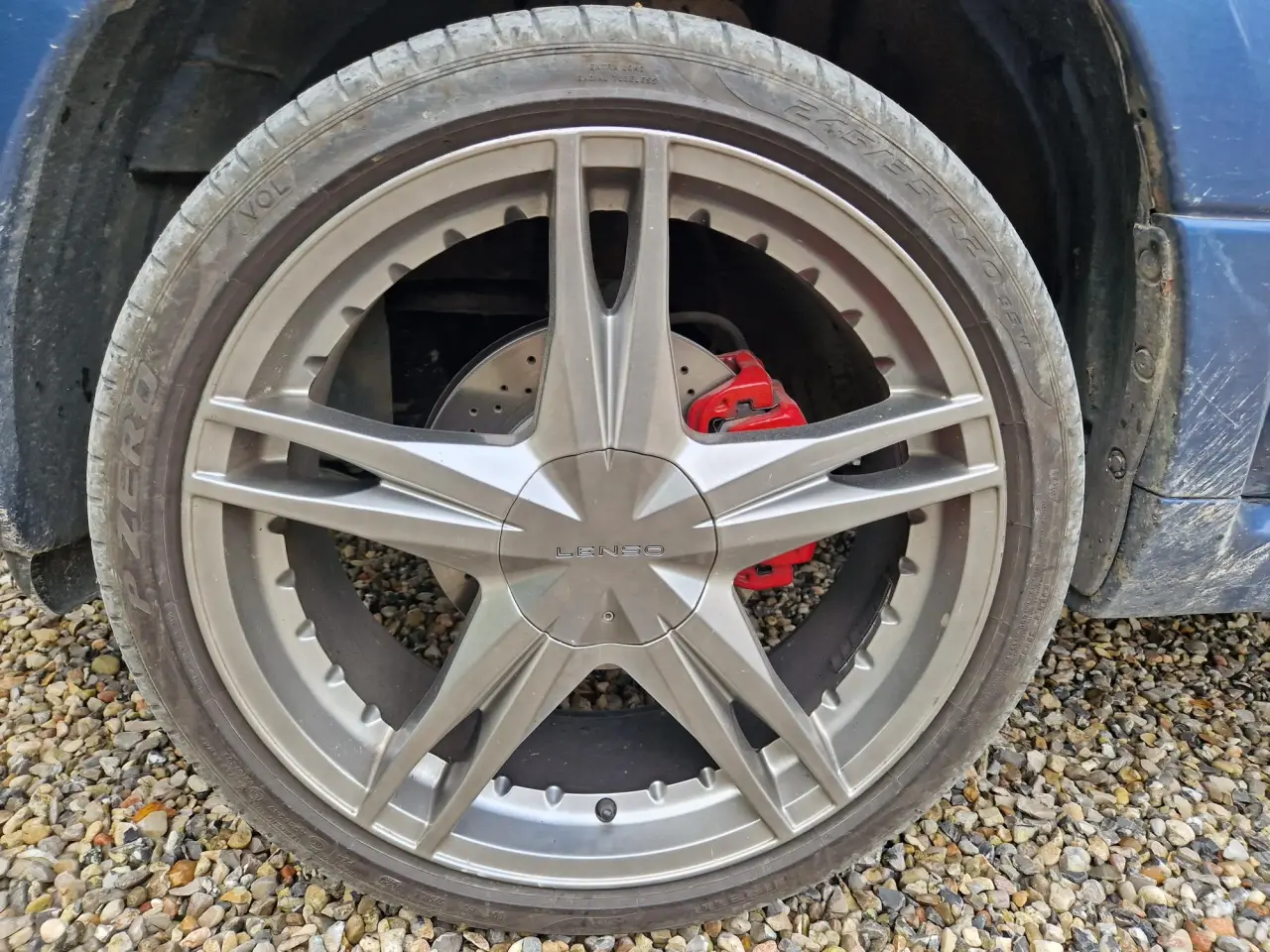 Billede 8 - 7 1/2 x 20" Alufælge med Pirelli PZoro 245/35x20