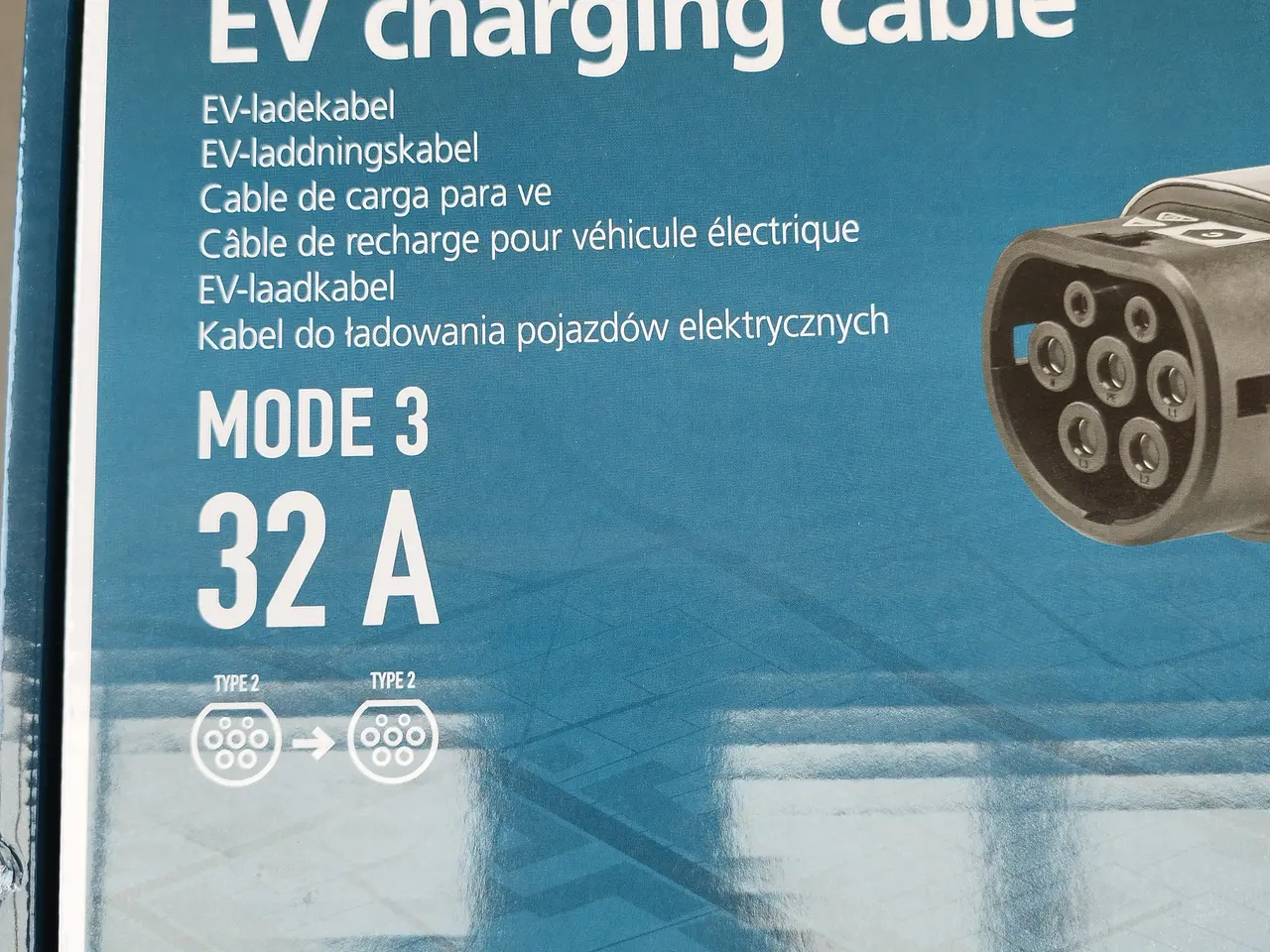 Billede 1 - Razer. EV-LADEKABEL. Mode 3. 32 A
