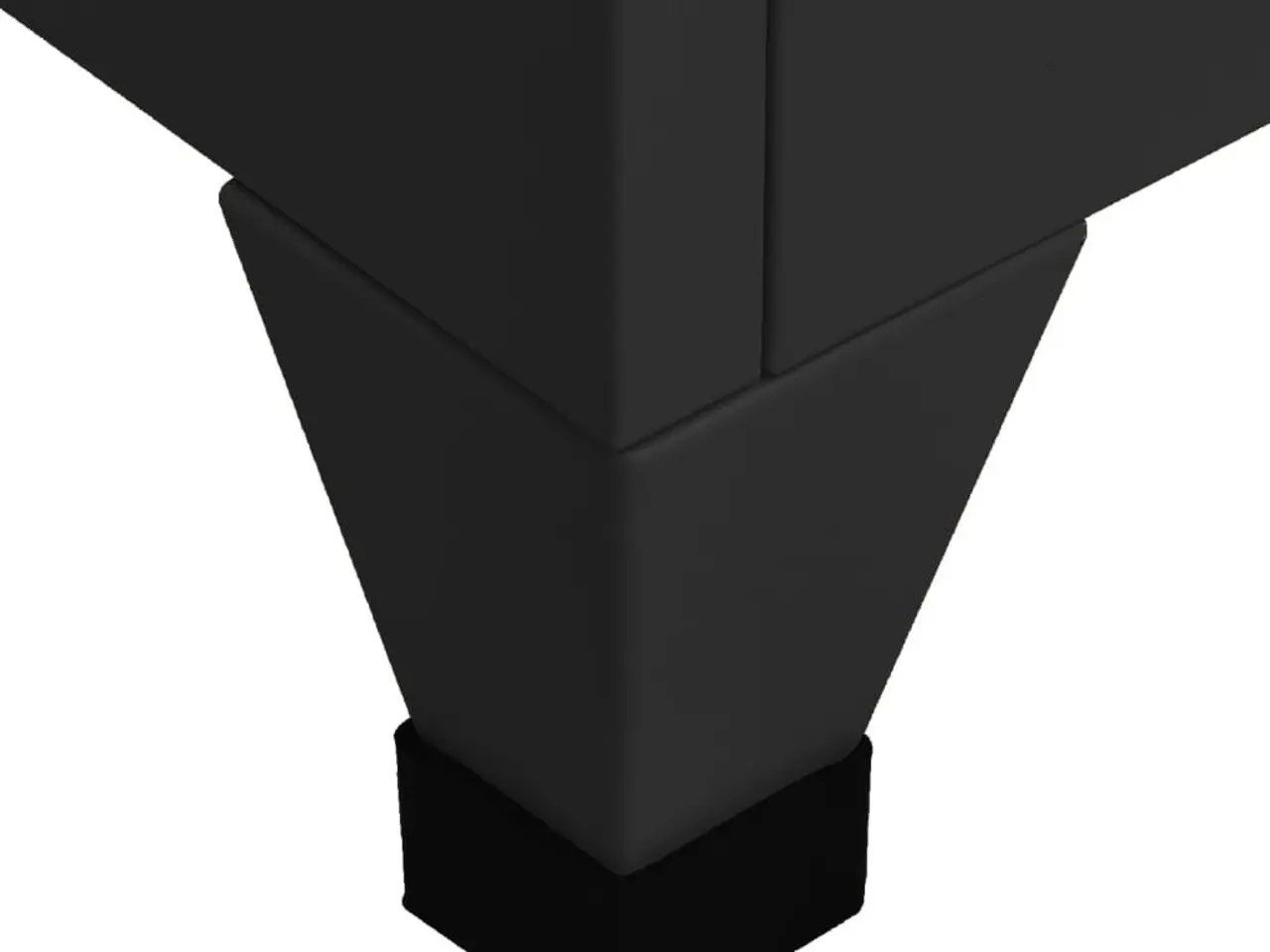 Billede 6 - Skab i stål med 5 låger - 38 × 40 × 180 cm, sort