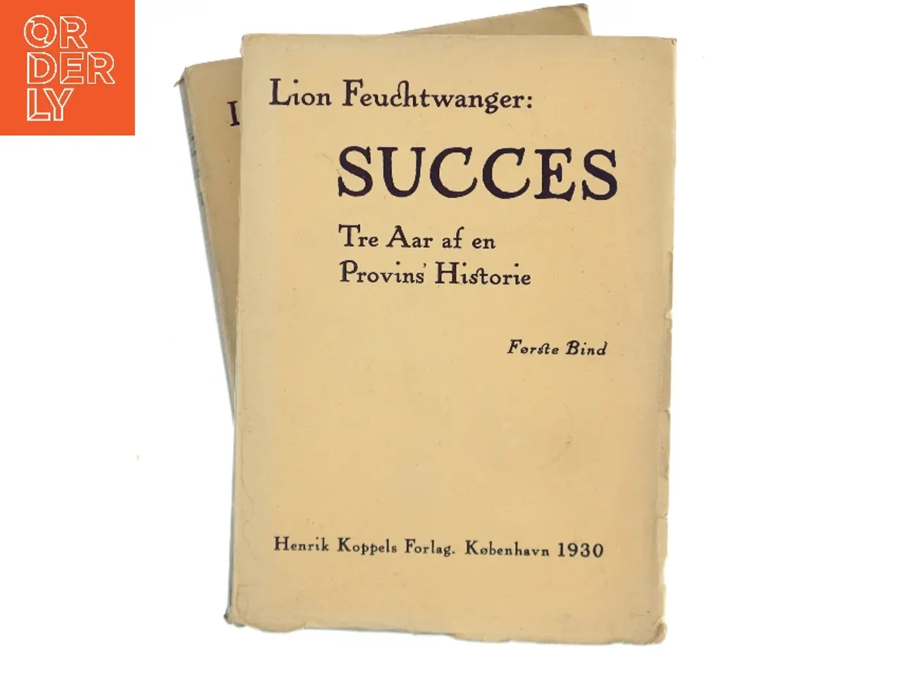 Billede 1 - Succes. Tre Aar af en Provins Historie. Første Bind af Lion Feuchtwanger (Bog)