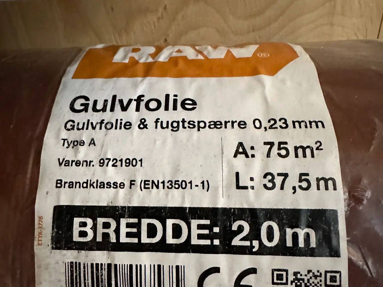 Billede 1 - dampspærrer gulvfolie