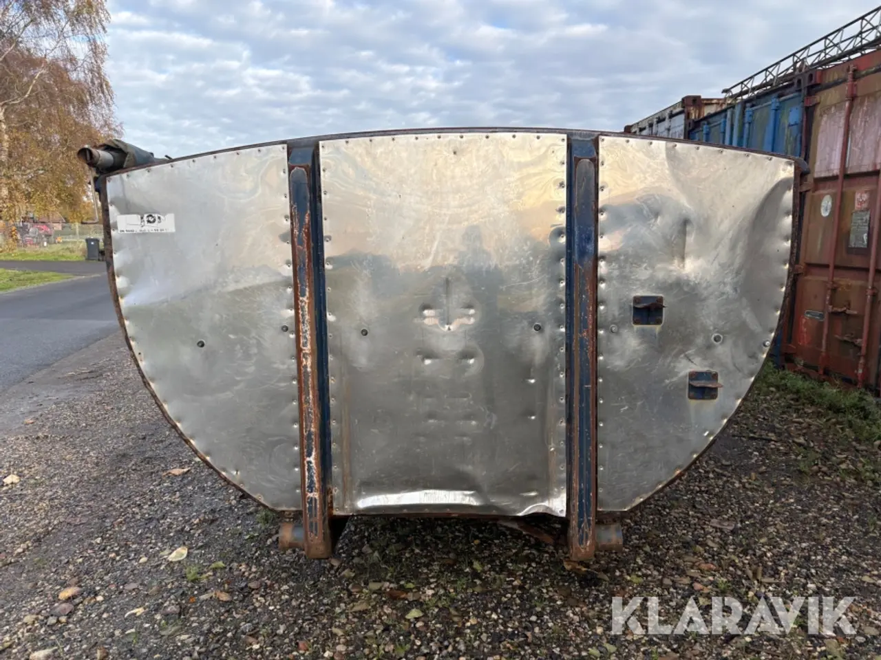 Billede 5 - Asfalt container Jøni isoleret med rullepresenning
