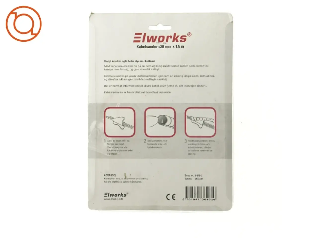 Billede 4 - Kabelsamler fra Elworks (str. 24 x 19 cm)