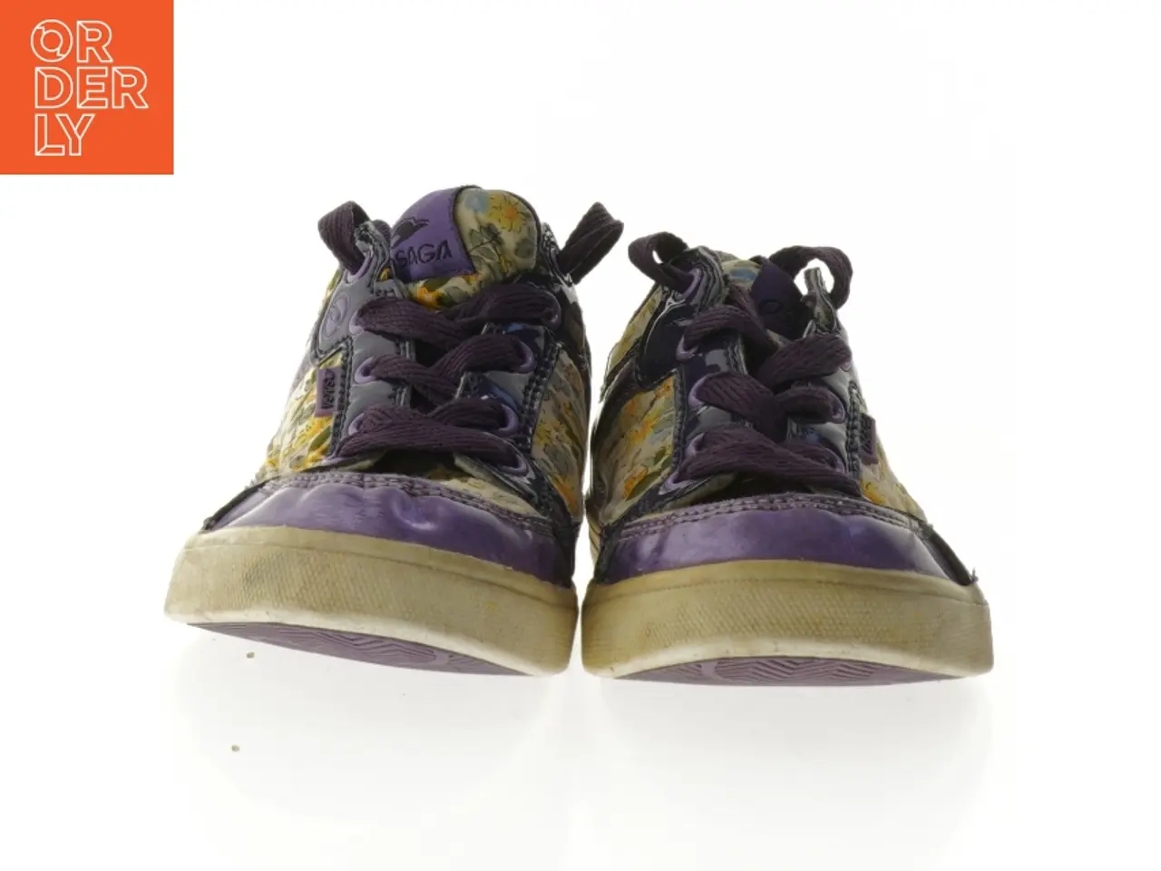 Billede 2 - Blomstrede lilla sneakers fra Osaga (str. Længde. 24 cm)