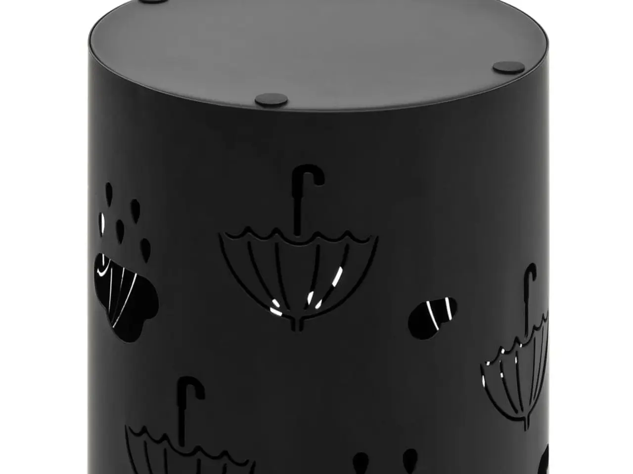 Billede 5 - Paraplystativ i stål - sort, med drypbakke 20 × 48,5 cm