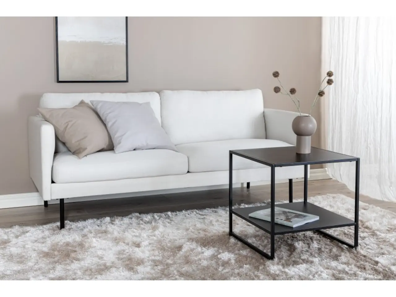 Billede 18 - Zoom 2 personers Sofa  - Sort og Hvid