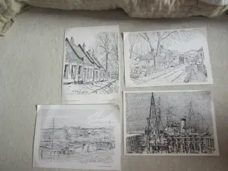 Rigtig fine tryk fra Bogtrykmuseet i Esbjerg samle