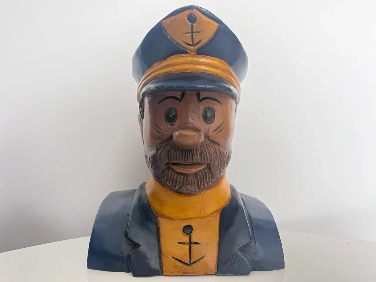Billede 3 - Store Tintin og Haddock buste figurer i træ