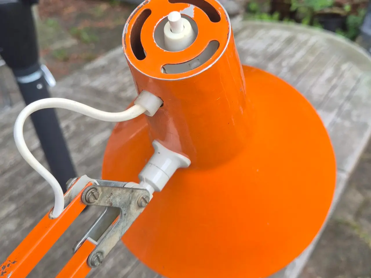 Billede 5 - Rustik og solid orange arkitektlampe