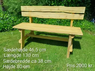 Havebænke i robinia