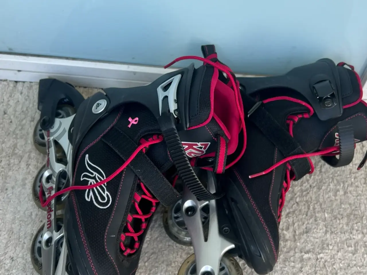 Billede 7 - K2 Freedom rulleskøjter str 40 sort/pink
