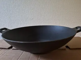 God sort støbejern wok