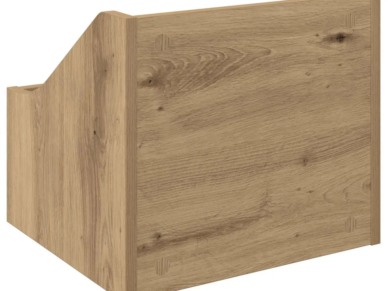 Billede 6 - LP pladeæske i artisan-eg - 37 x 33 x 32 cm