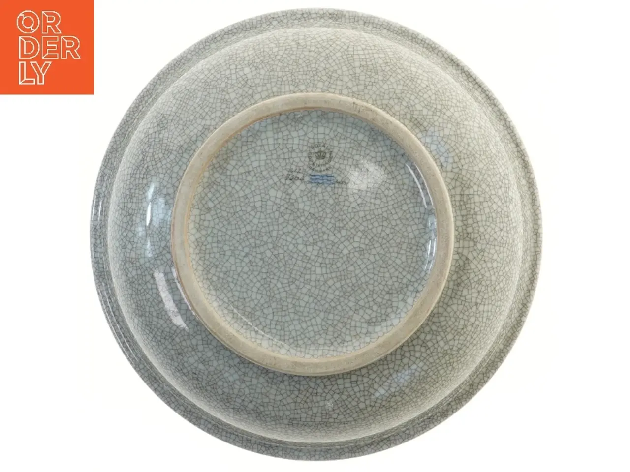 Billede 3 - Craquele (krakeleret) fra Royal Copenhagen (str. Ø 25,5 cm)