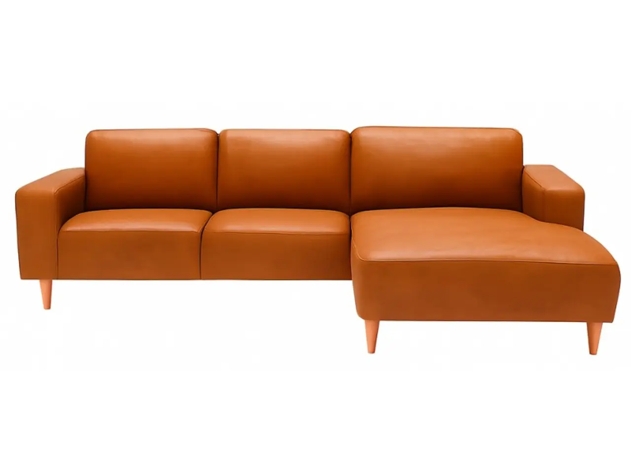 Billede 2 - Hjort Knudsen Copenhagen læder chaiselongsofa højrevendt