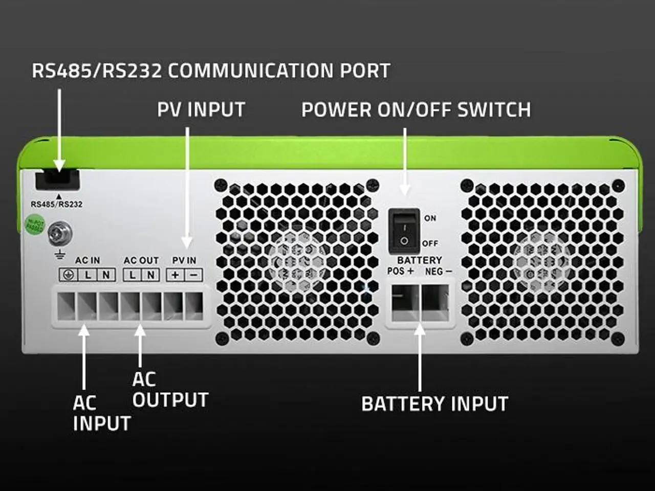 Billede 5 - Solcelle vekselretter hybrid 24V 3500W - Qoltec