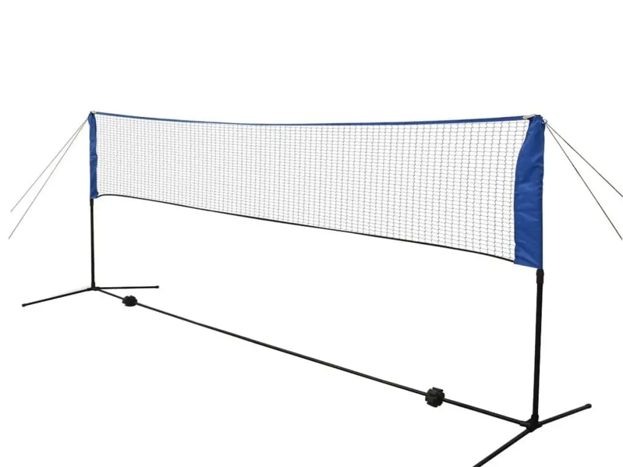 Billede 2 - Badmintonsæt med net og fjerbolde - 300 × 155 cm, højdejustérbart
