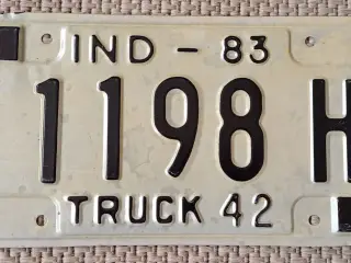 US nummerplade Garagepynt.