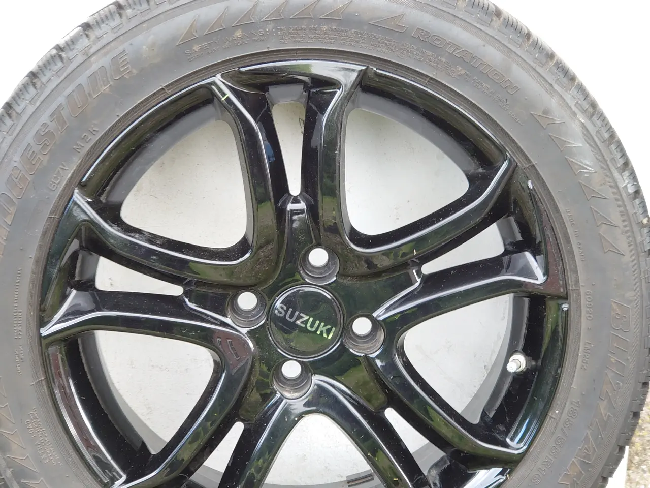 Billede 1 - 4 stk. Originale Suzuki Glossy Black Alufælge  