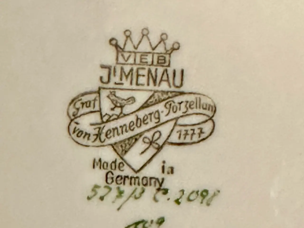 Billede 9 - Vintage håndmalede genstande af porcelæn.