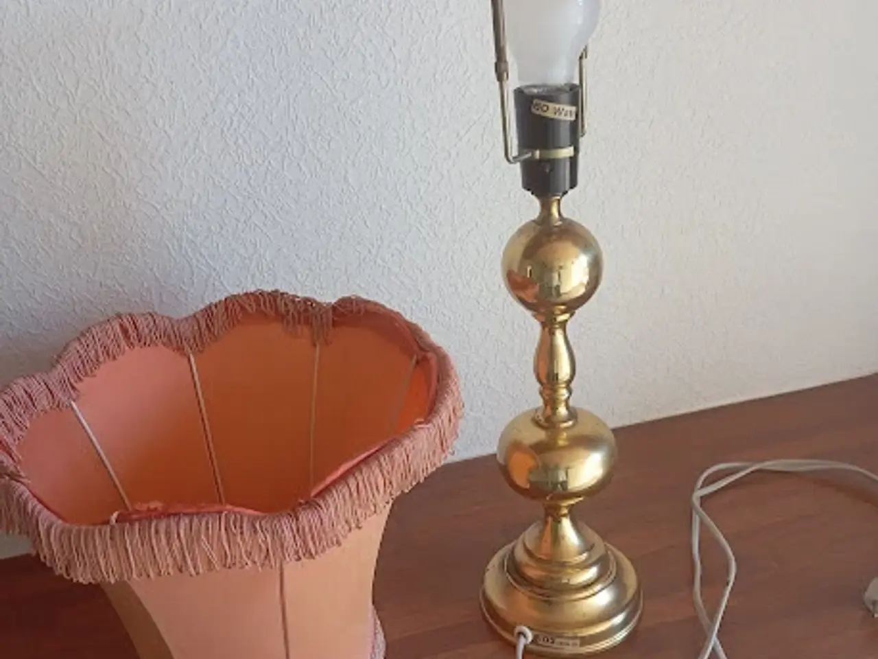 Billede 6 - Stor Antik messing lampe fra Mormor hjem.