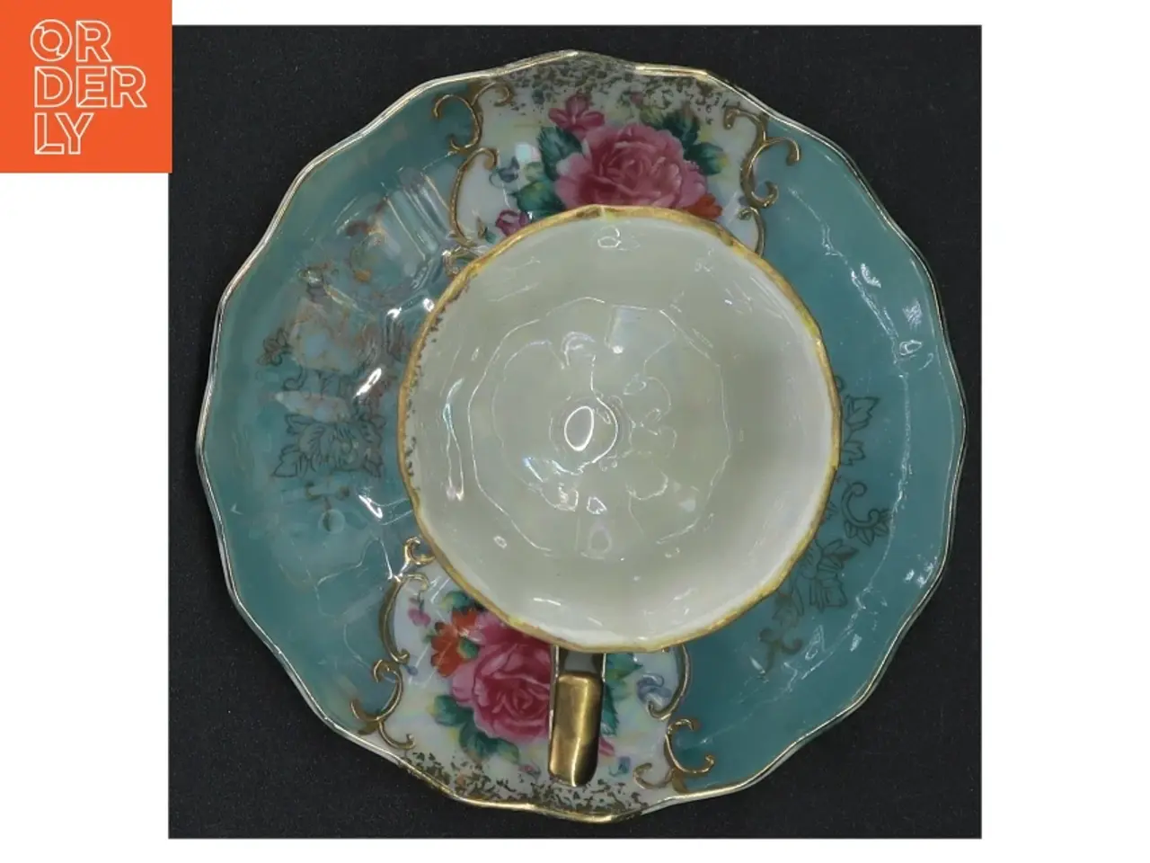 Billede 3 - Mokkakop med underkop (str. Diameter, 12 cm kop 7 x 6,5 cm)