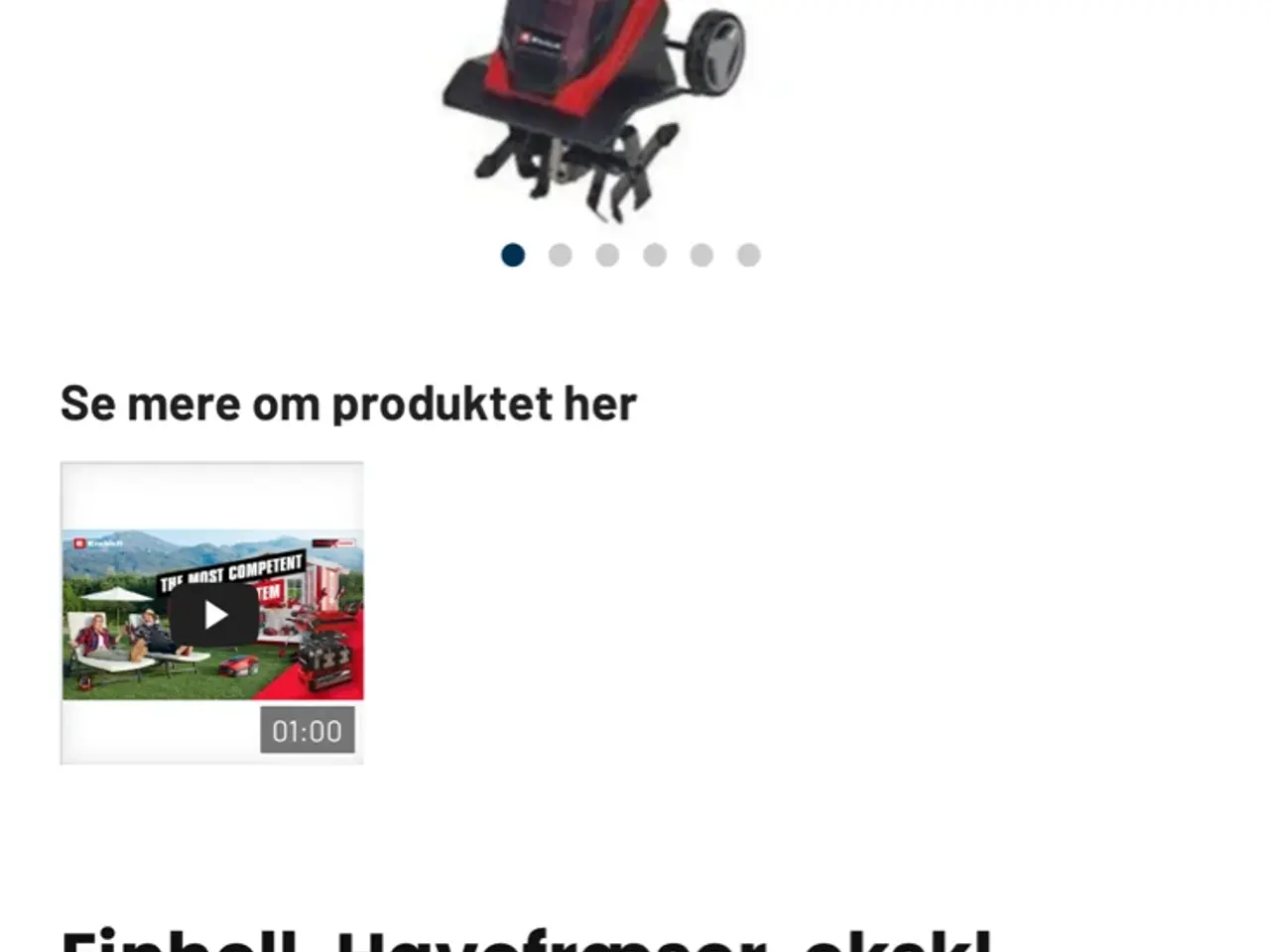 Billede 4 - Havefræser fra Einhell