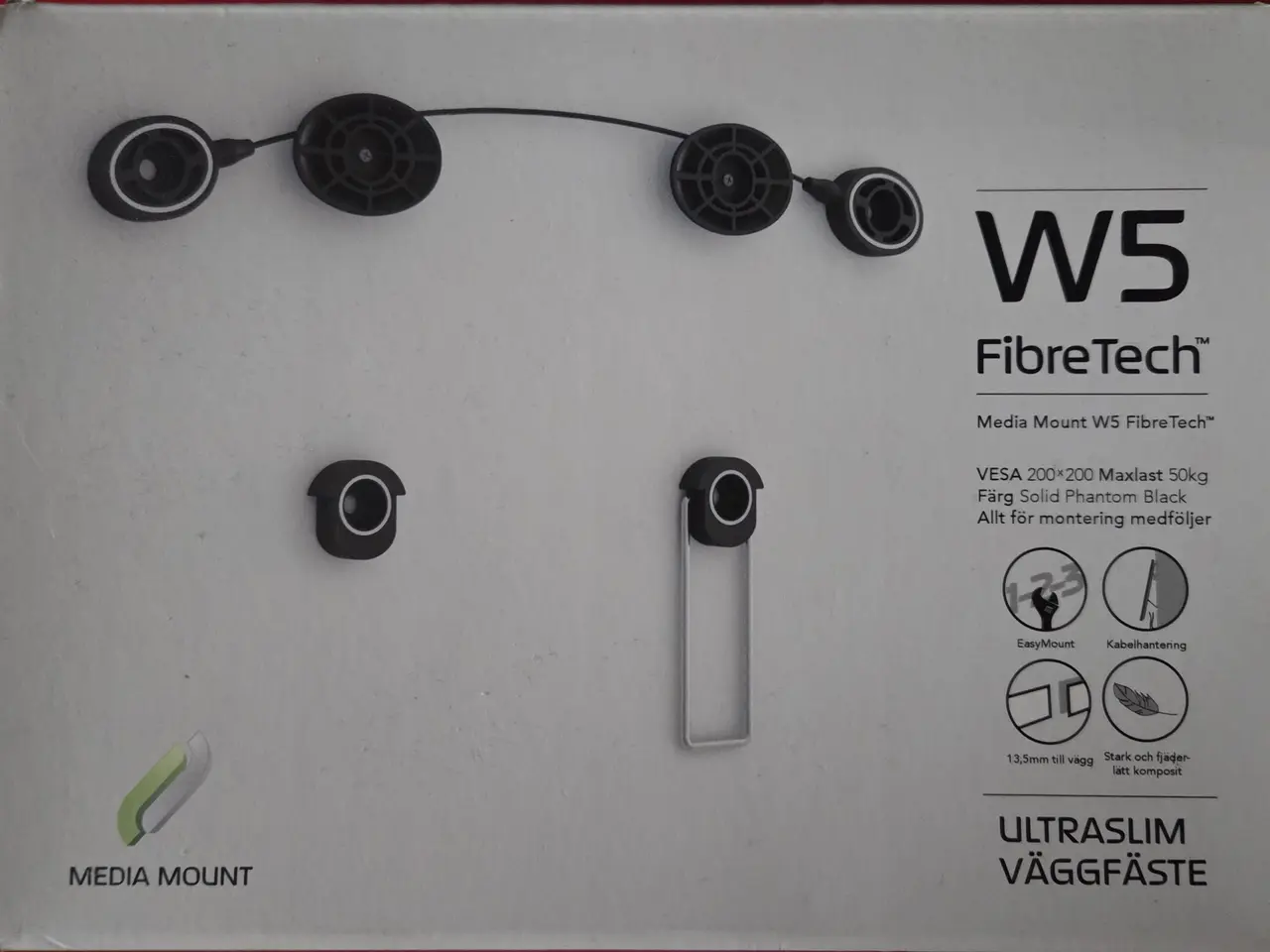 Billede 1 - Media Mount W5 FibreTech vægbeslag (Vesa 200x200)