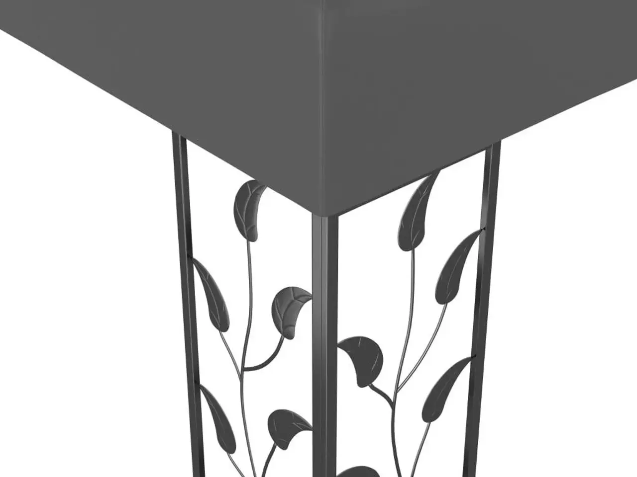 Billede 5 - Pavillon med dobbelt tag 3x4 m antracitgrå