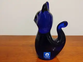 Pukeberg Sweden glas kat