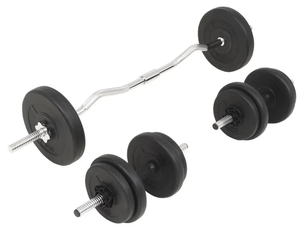 Billede 3 - Vægtstangs- og håndvægtssæt 30 kg