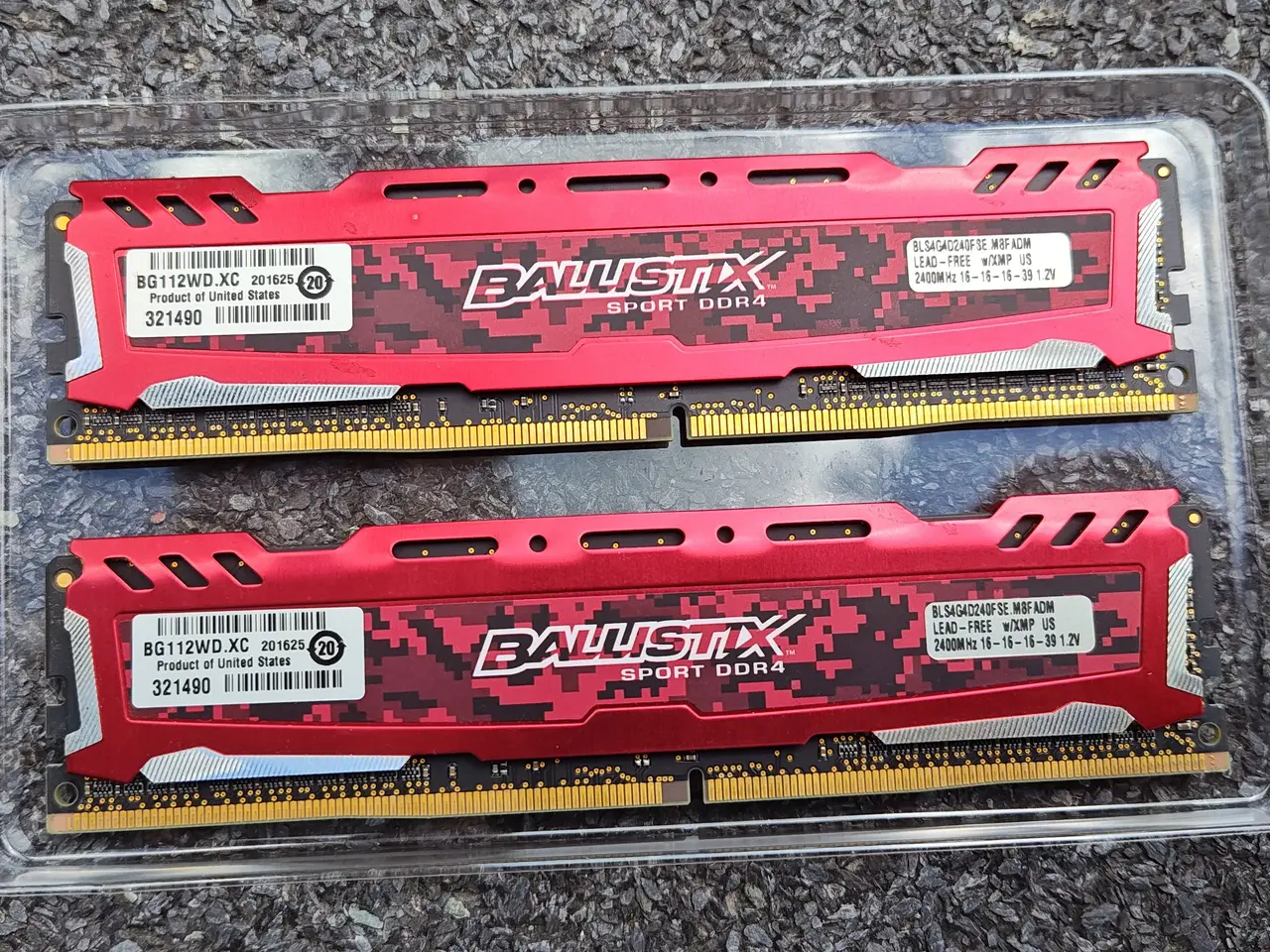 Billede 2 - Crucial Ballistix Sport DDR4 8GB Ram