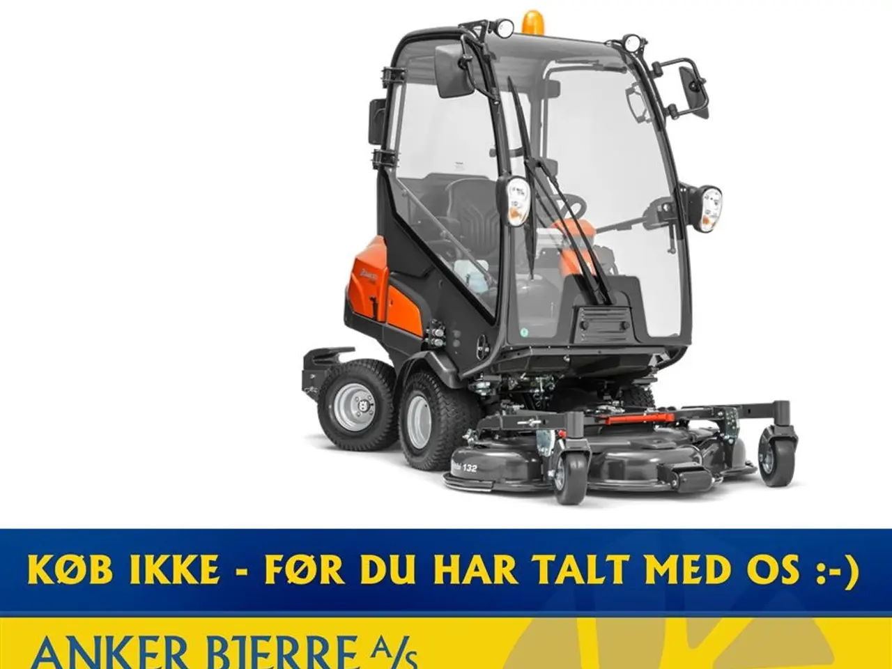 Billede 1 - Husqvarna P 525D med kabine Inkl. 155 cm klippebord / klippeaggregat