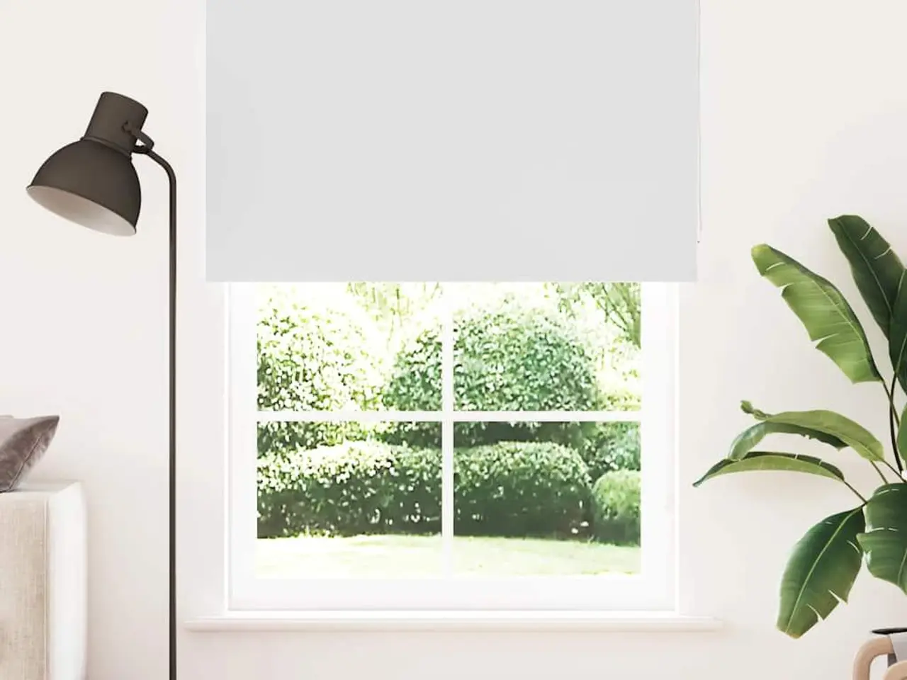 Billede 2 - Mørklægningsrullegardin 150×230 cm - stofbredde 146,6 cm, hvid polyester