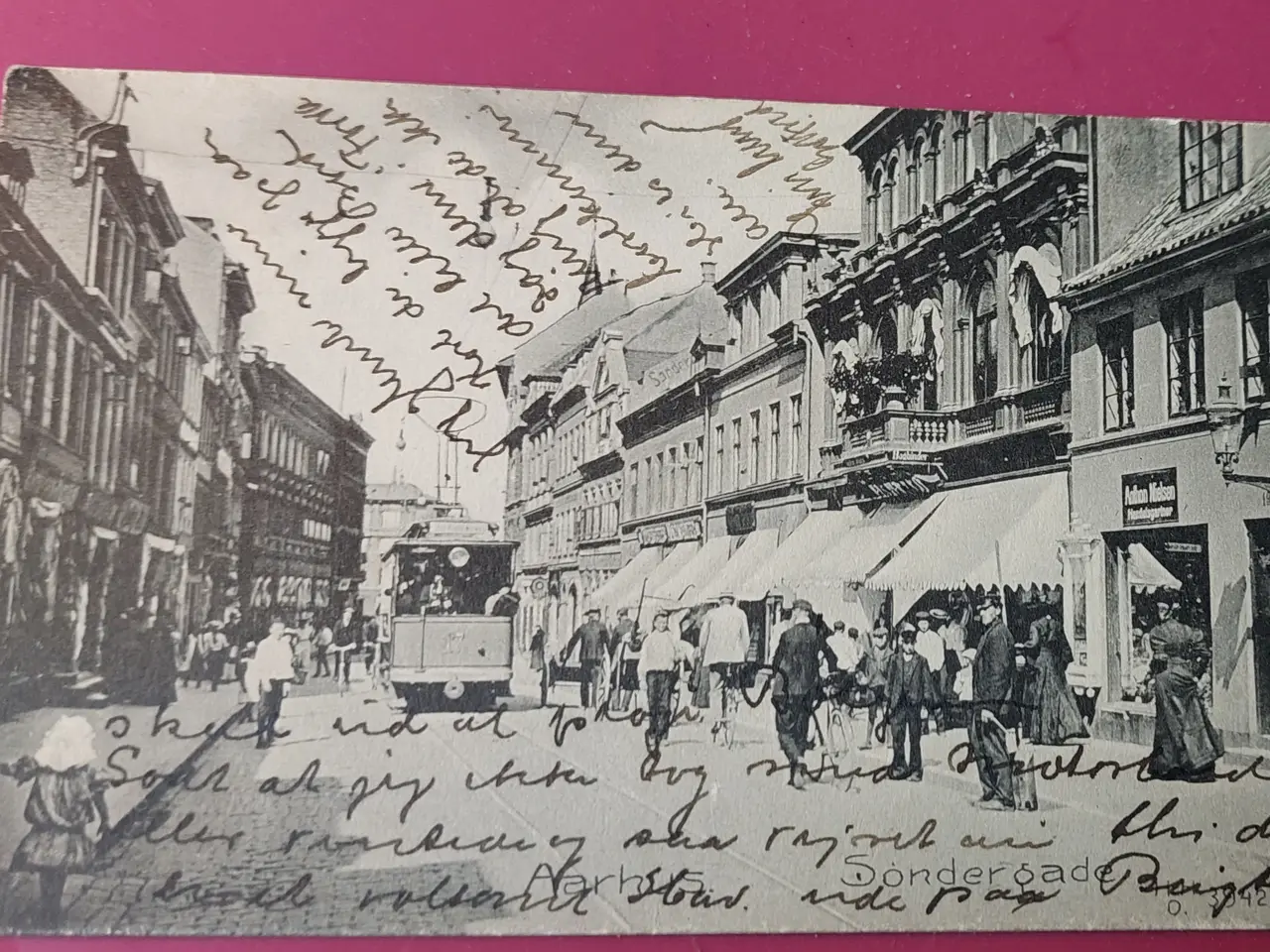 Billede 5 - Gamle løbne postkort med Aarhus motiver.