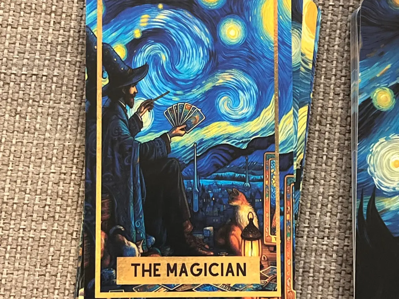 Billede 4 - Starry Night Tarot - tarotkort inspireret af Stjernenat