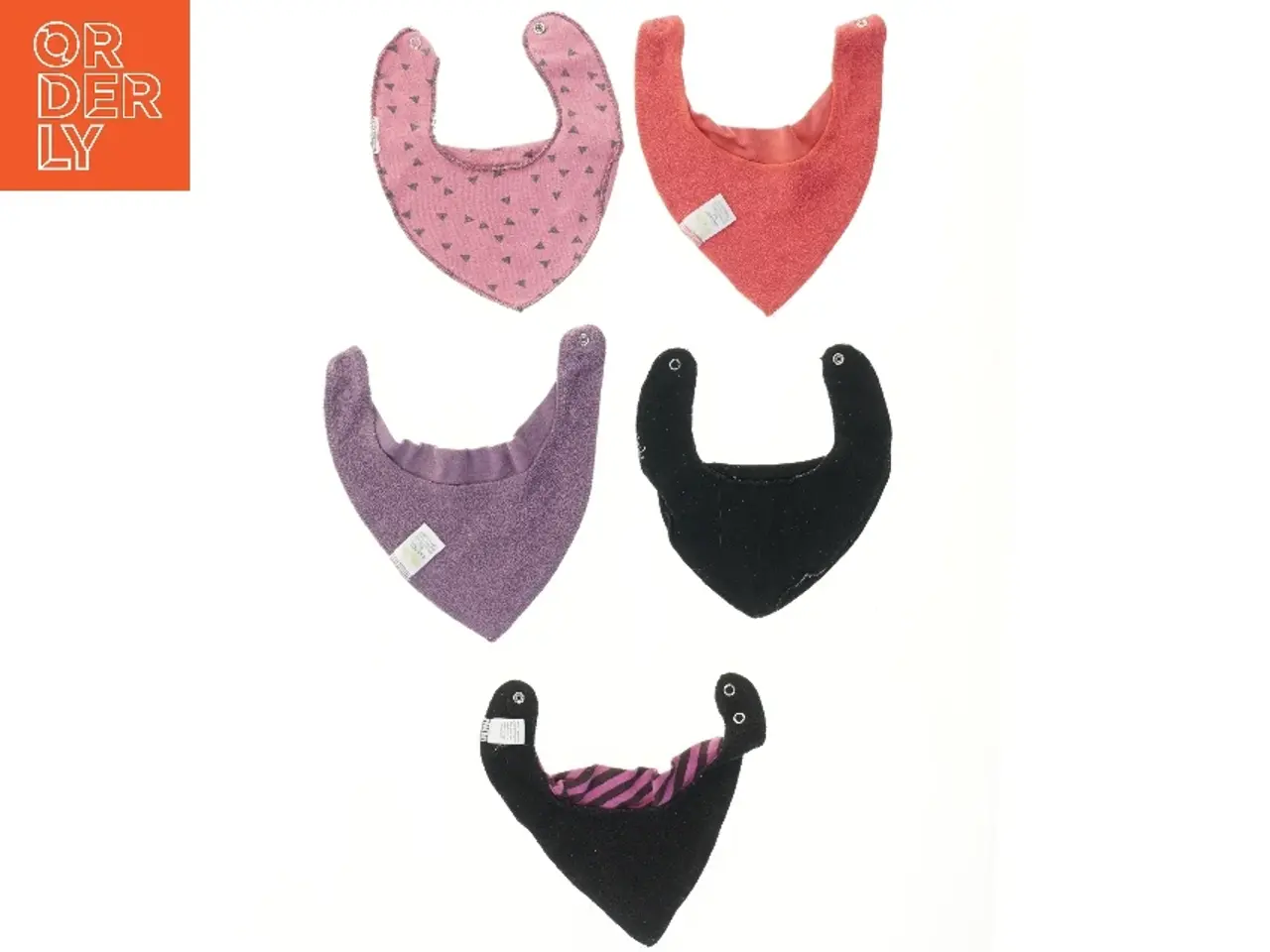 Billede 2 - Sæt af 5 babyhagesmækker (str. 5 stk 24 cm)