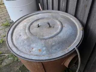 Gas gruekedel i støbejern