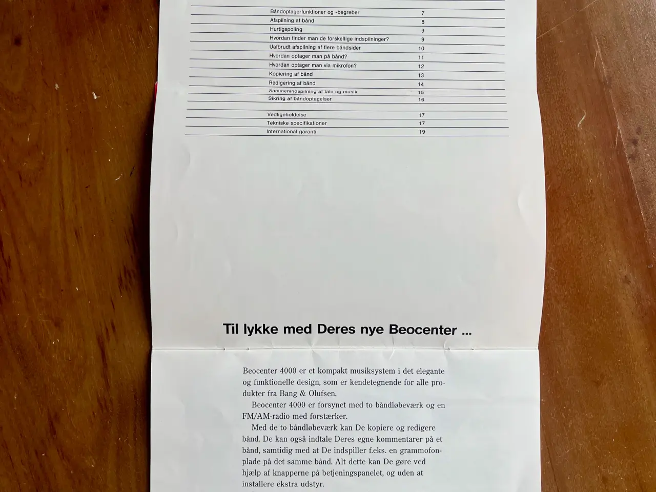 Billede 3 - Beocenter 4000 manual