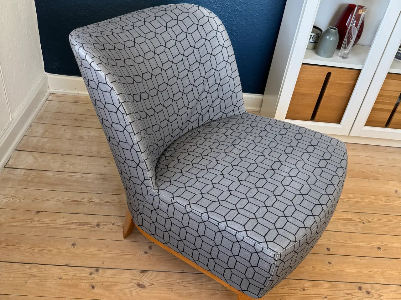 Billede 3 - IKEA Stockholm loungestol grå mønstret stof