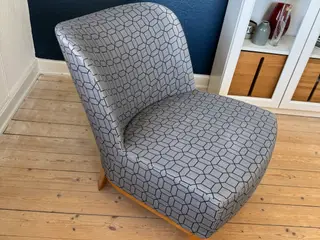 IKEA Stockholm loungestol grå mønstret stof