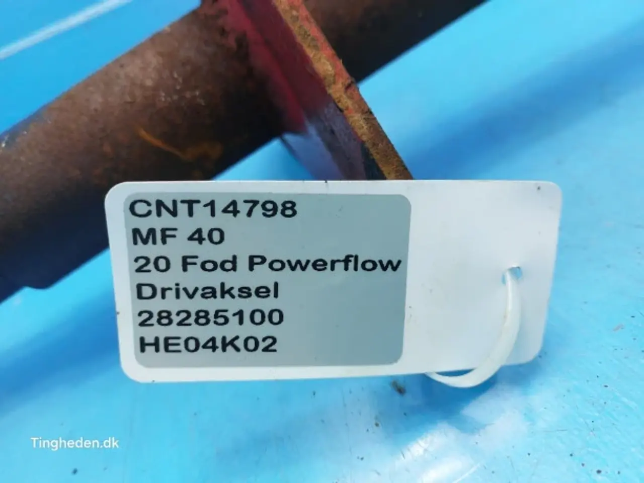 Billede 13 - Massey Ferguson 40 Powerflow 20 Fod Drivaksel 28285100
