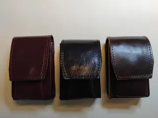 Håndlavede Cigaret etuier i læder sælges